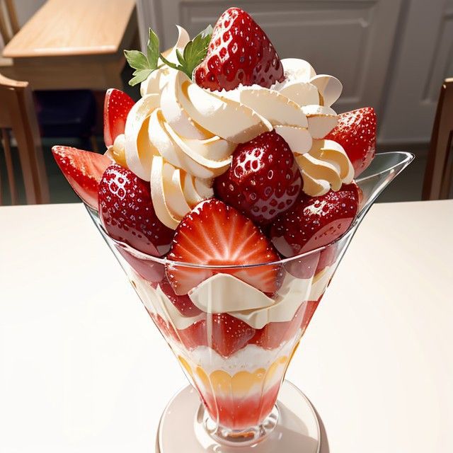 Fresa con Crema